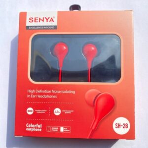 SENYA SH-28 High Definition Noise-Isolating Wired Earphones – Colorful Handsfree